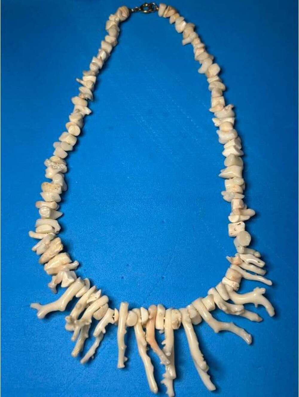 Vintage White Coral Branch Necklace